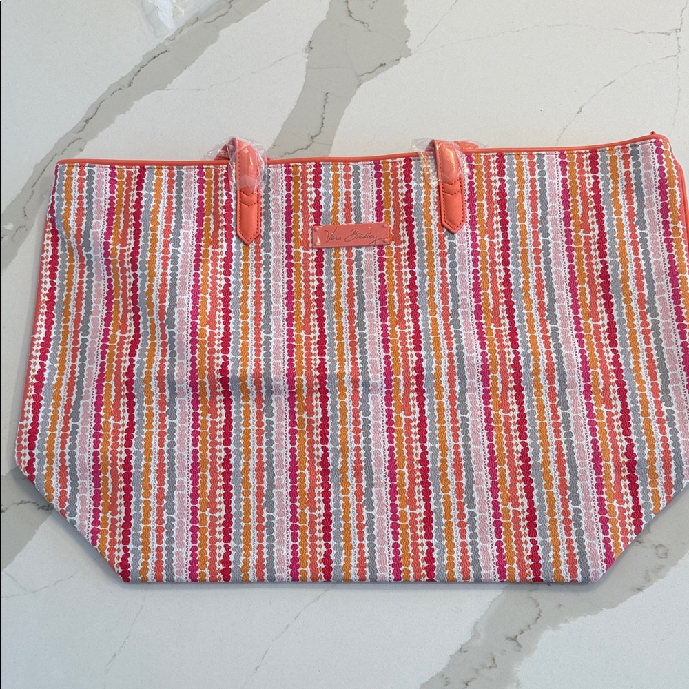 Vera Bradley Confetti Stripe Big Tote Bag